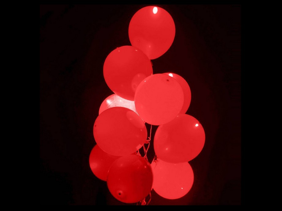 Rode Led Ballonnen