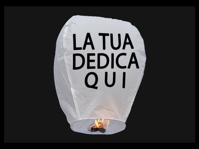 sky lantern with your text, your logo, your foto, white, red, yellow, pink, purple, green, blu or orange flying lanterns, for a wedding, publicity or other purposes, ready to use, fire resistant and biodegradable, these are safe sky lanterns