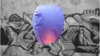 Lanterna Volante Professionale Viola