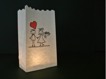 personalised candlebag with your foto, text or logo