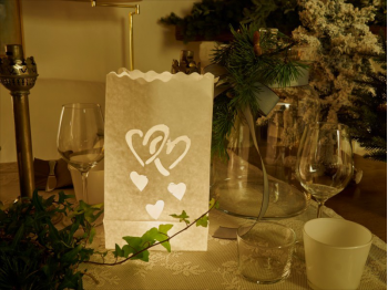 Sacchetto di carta con candele carta ignifugo Passione