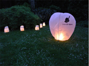 La lanterna volante per la festa patronale,  del pro loco o del comune,