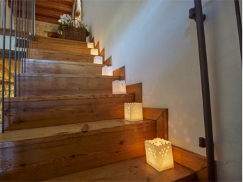 Sacchetti portacandele luminosi potete mettere in tavola fuori o al interno, intanto sono ignifughi