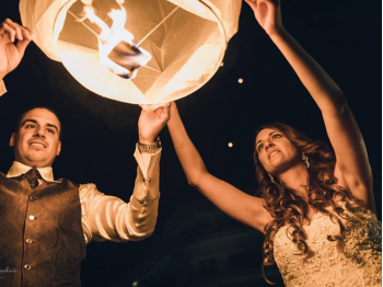 Everybody will remember the spectacular launch of the sky lanterns at the end of the wedding or party, very significant.