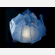 lanterne galleggiante grande a forma di ninfea fiore di loto, per la piscina, laghetto o anche da appoggiare per terra o in tavola, facile da usare, apri, pieghi, inserisci la candela e la fai galleggiare sull'acqua, candela compresa, colore azzurro