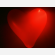 Palloncino rosso a forma di cuore con luce di LED per matrimoni