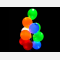 10 Palloncini Luminosi Colorati con luce Led